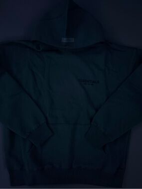 ESSENTIALS Men's black hoodie